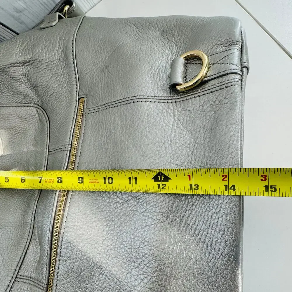 HTF Retired Leather Lily Jade Galena Shaylee Gold Purse/Backpack Diaper Bag